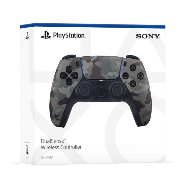 Sony PlayStation 5 DualSense Wireless Controller (Gray Camouflage) + 1 Year Warranty from Sony